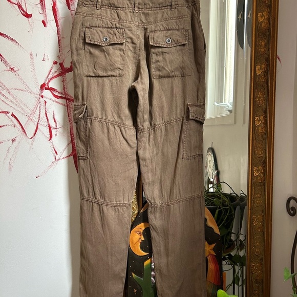 Cloth & Stone Brown Straight Leg Cargo Pants 24" - Picture 10 of 16